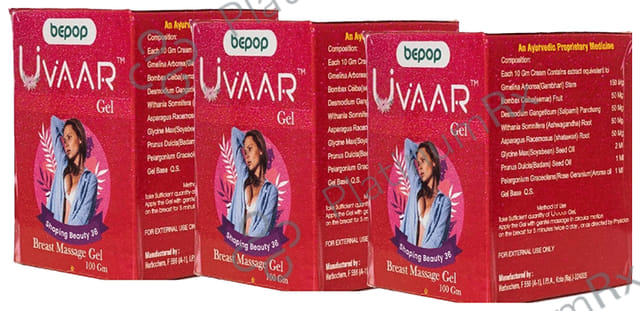 Uvaar Breast Massage Gel (100gm Each) 3 jar