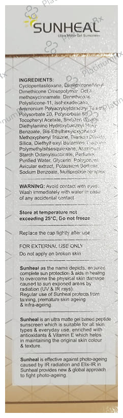 Sunheal Ultra Matte Gel Sunscreen 50gm