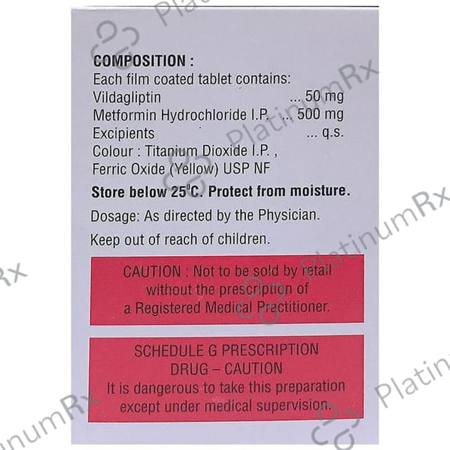 Vildaphage M 500/50mg Tablet 15s