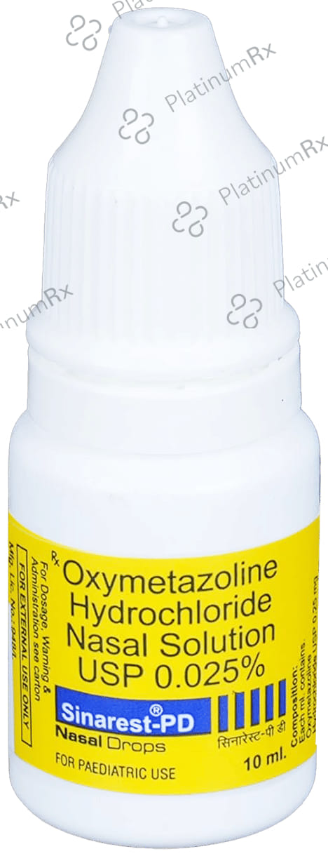 Sinarest PD 0.025% Nasal Drops 10ml