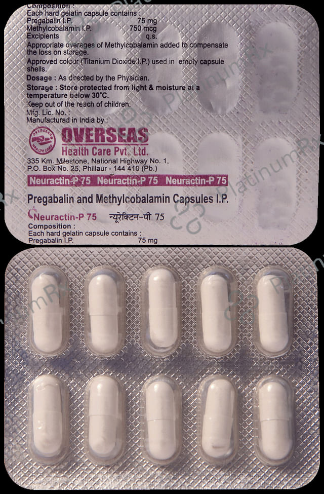 Neuractin P 75mg/750mcg Capsule 10s