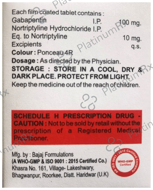 Abetin NT 100/10mg Tablet 10s