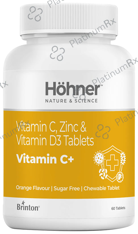 Hohner Vitamin C+ Chewable Orange Sugar Free Tablet 60s
