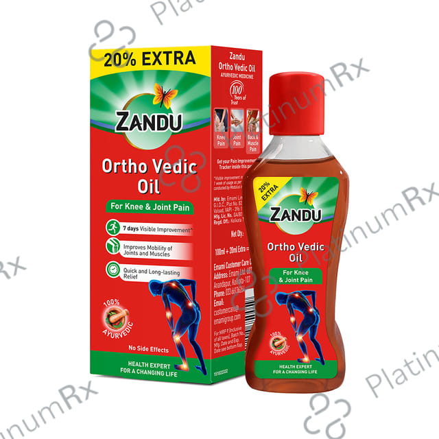 Zandu Ortho Vedic Knee & Joint Pain Oil 120ml