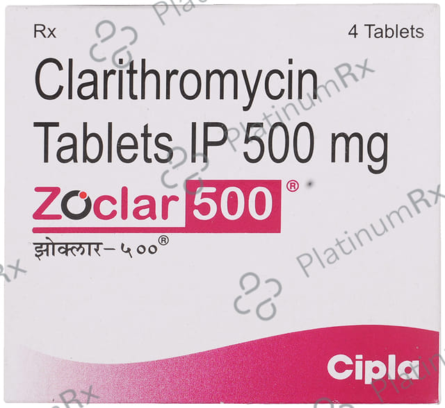 Zoclar 500mg Tablet 4s