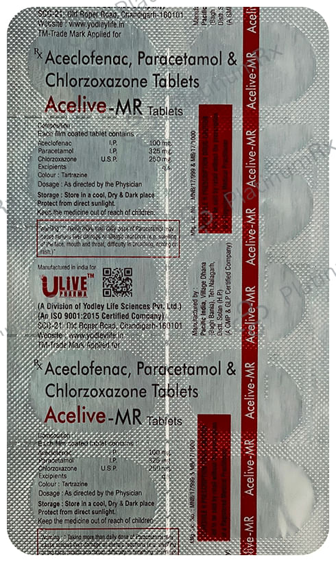 Acelive MR 100/250/325mg Tablet 10s