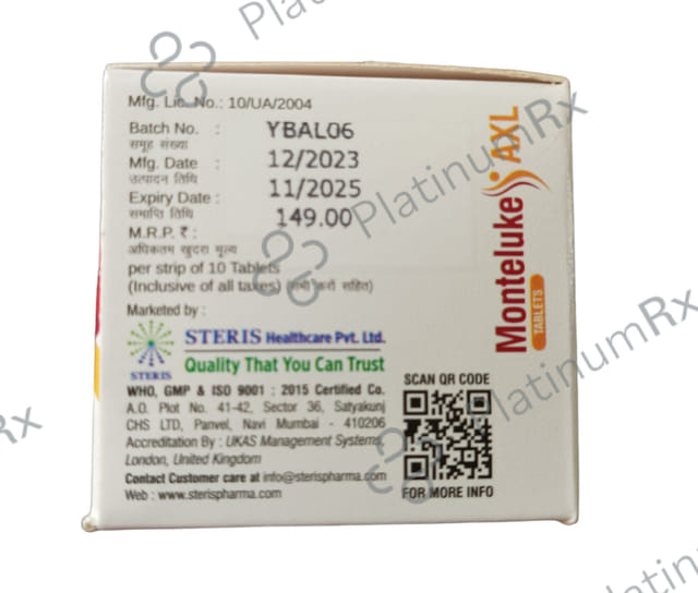 Monteluke AXL 75/5/10mg Tablet 10s