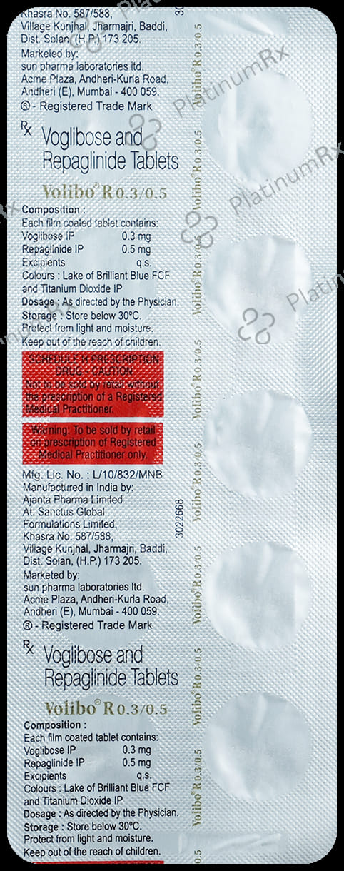 Volibo R 0.5/0.3mg Tablet 10s