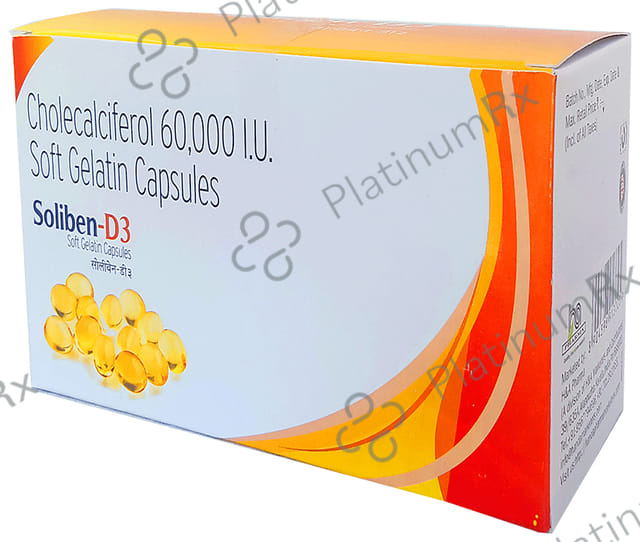 H & A Pharma Soliben D3 60000IU Capsule 4s