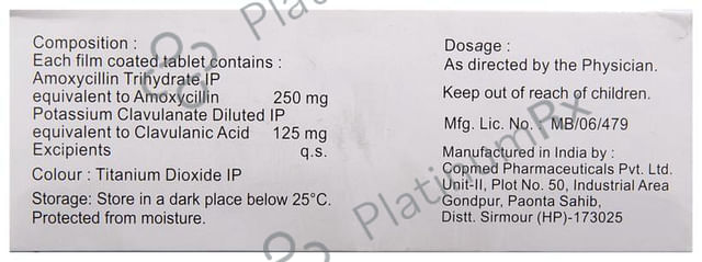 Moxikind CV 375 250/125mg Tablet 10s