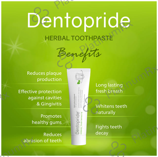 Dentopride Herbal Toothpaste (100gm Each) 1 Tube