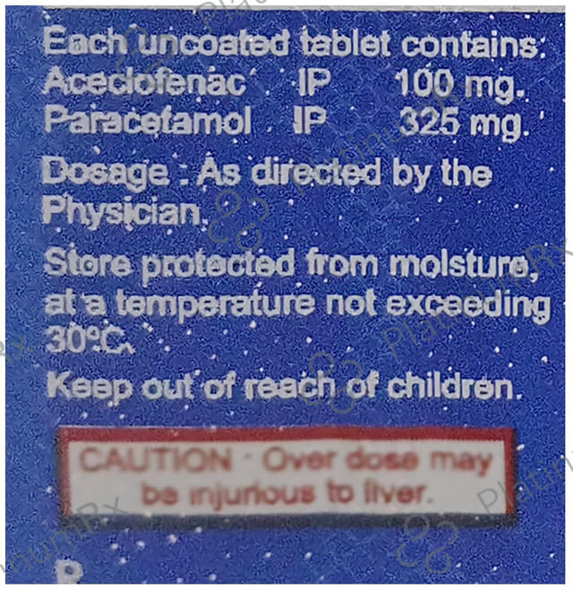 Medomol Ace 100/325mg Tablet 10s