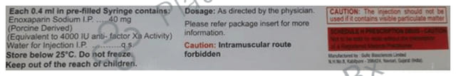 Euparin 40mg Injection 1s