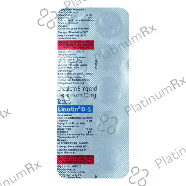 Linatin D 10/5mg Tablet 10s