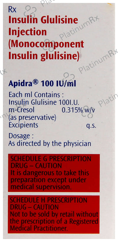 Apidra (100 IU/ml) (1*10ml Vial)