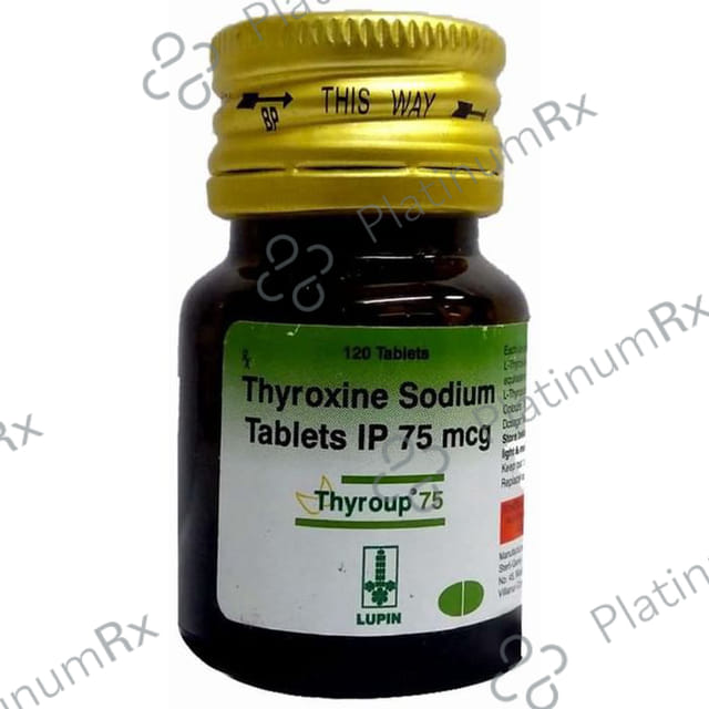 Thyroup 75mcg Tablet 120s