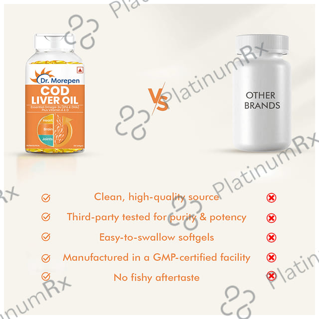 Dr. Morepen Cod Liver Oil Capsule 100s
