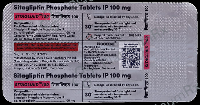 Sitagliaid 100 Tablet