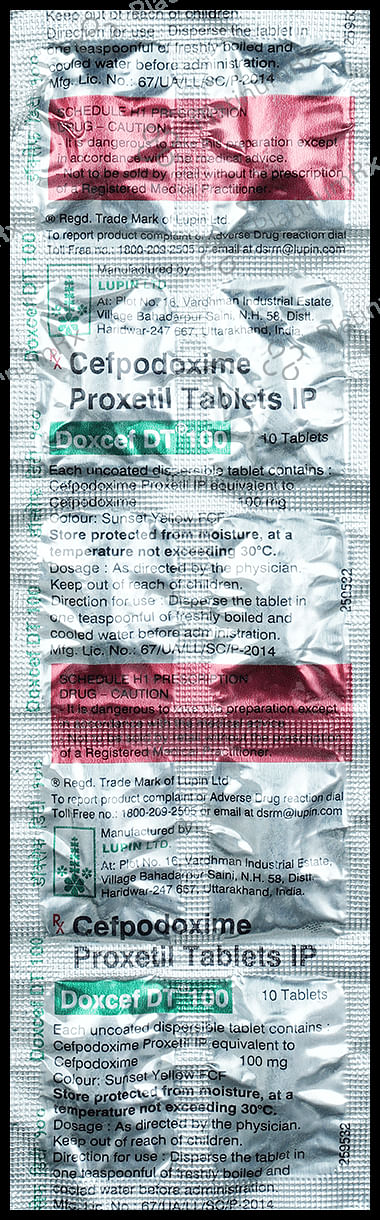 Doxcef 100mg Tablet DT