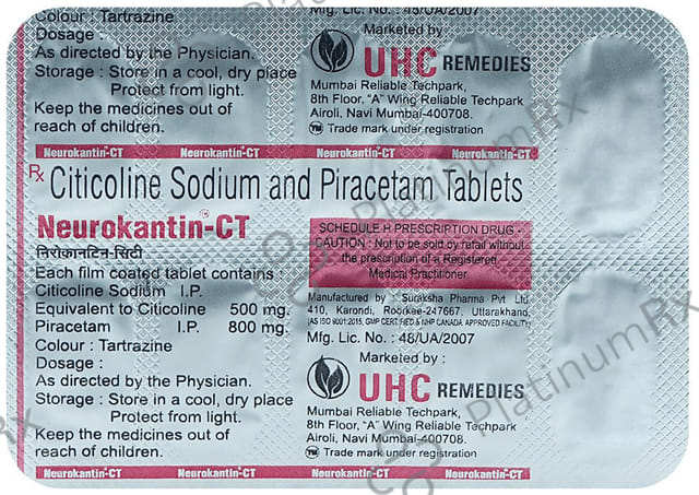 Neurokantin CT 500mg/800mg Tablet