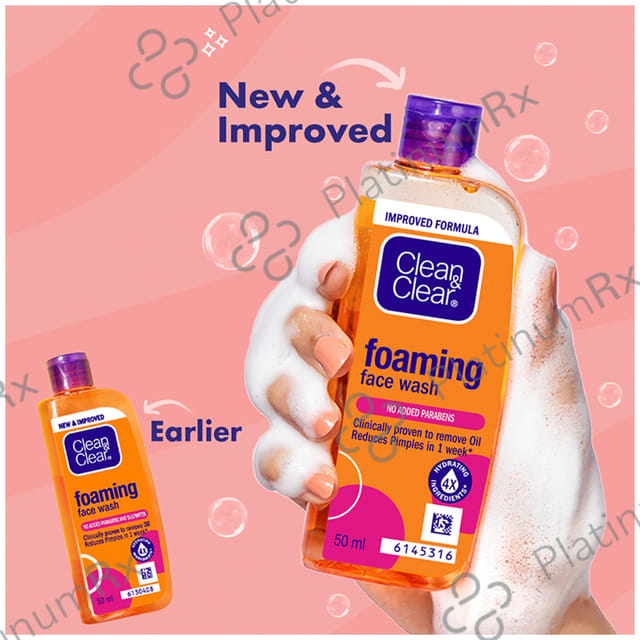 Clean & Clear Foaming Face Wash 50ml