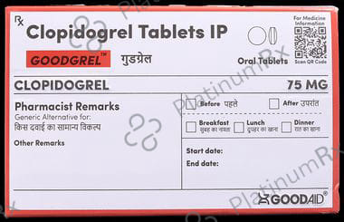 Goodgrel 75mg Tablet 15s