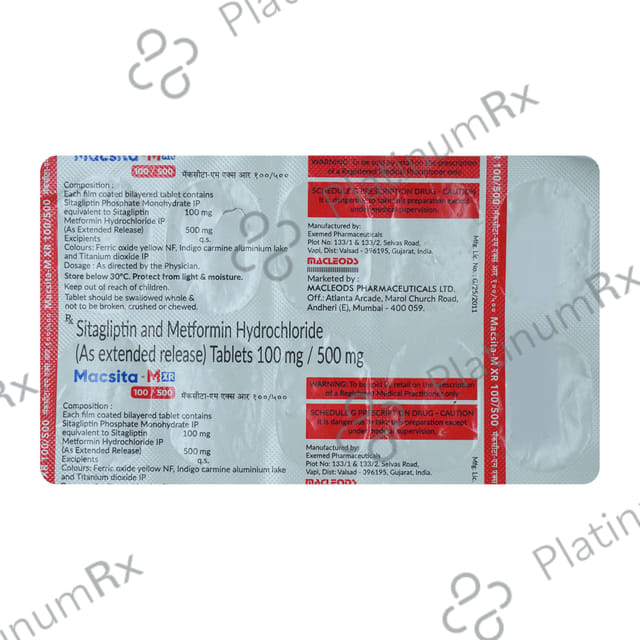 Macsart M XR 100/500mg Tablet 10s