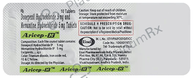 Aricep M 5/5mg Tablet 10s