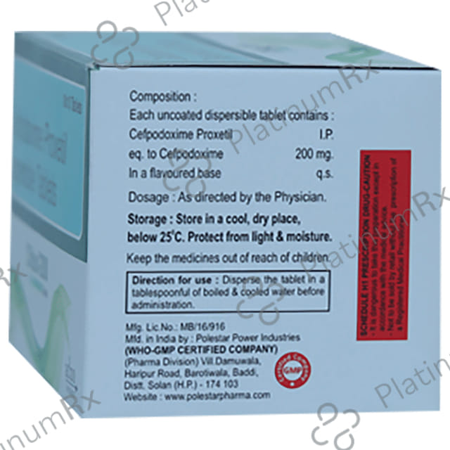 Cfdox 200mg Tablet DT 10s