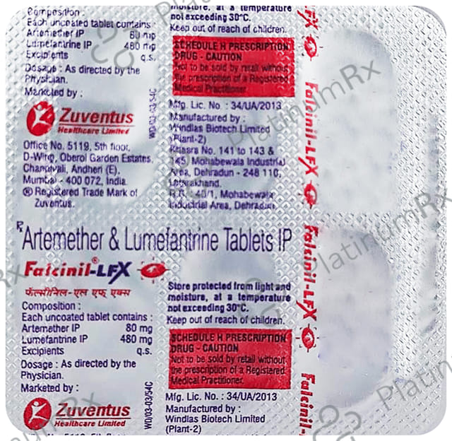 Falcinil Lfx 80/480mg Tablet 6s