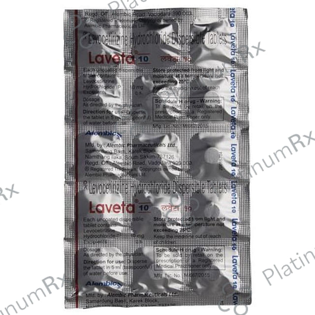 Laveta 10mg Tablet DT 15s