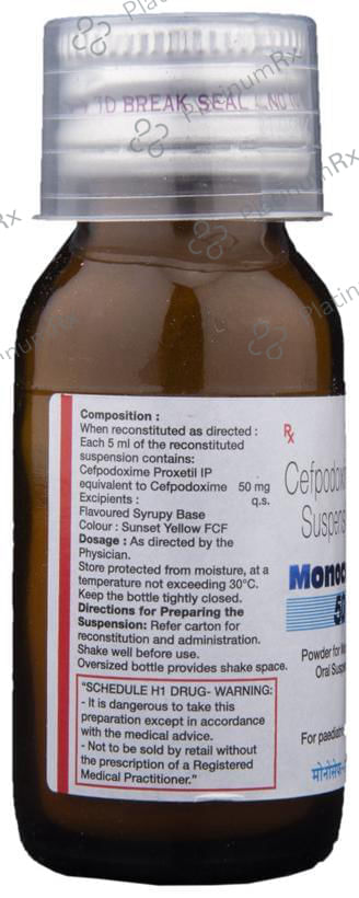 Monocef O 50mg Oral Suspension 30ml