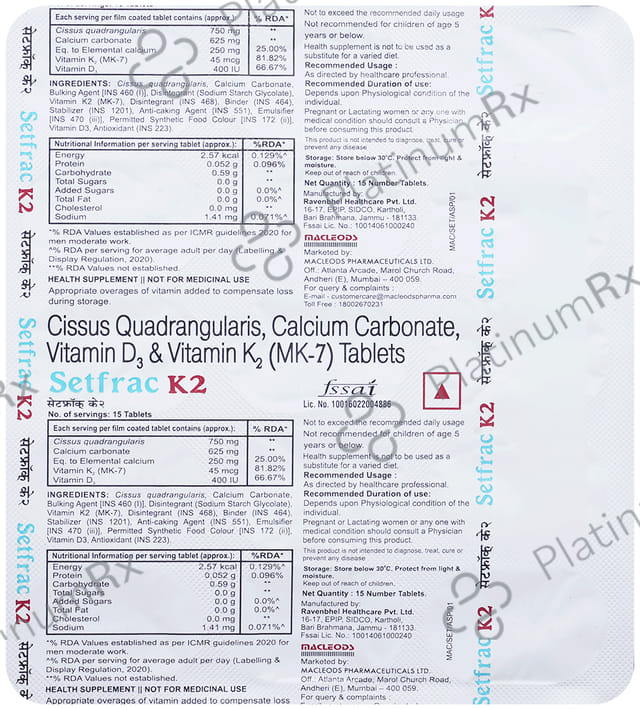Setfrac K2 Tablet 15s