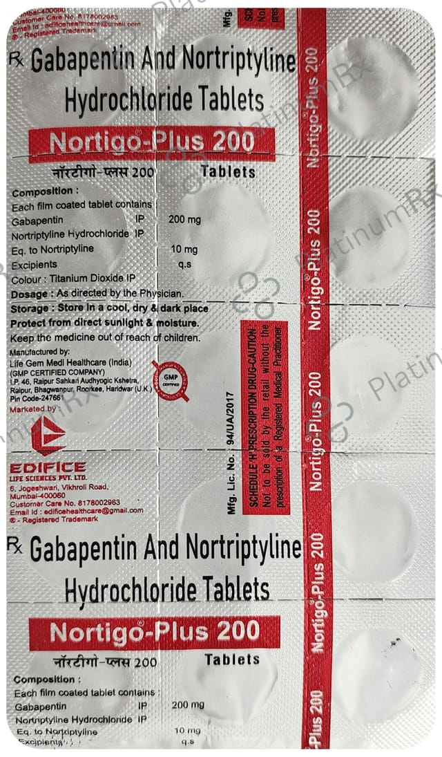 Nortigo-Plus 200mg/10mg Tablet