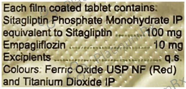 Sitacip E 100/10mg Tablet 10s