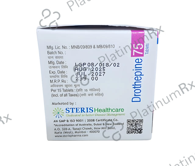 Drothepine 75mg Tablet 15s