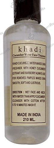 Khadi Herbal Cucumber Water Face Cleanser