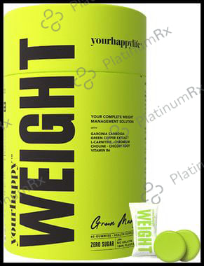 YourHappyLife Your Happy Weight Loss Gummies (60 Each) Green Mango 1 Bottle