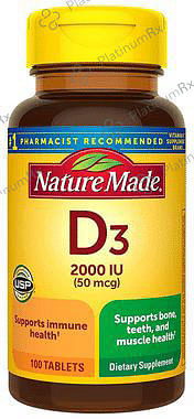 Nature Made Vitamin D3 2000IU (50mcg) Tablet