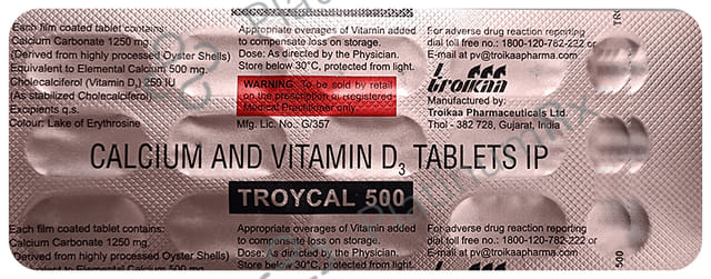 Troycal 500mg Tablet 15s