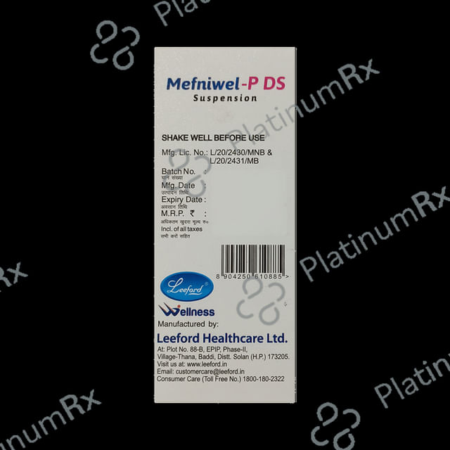 Mefniwel P 100/250mg Suspension 60ml