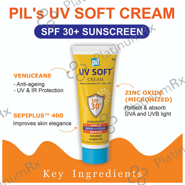PIL UV Soft SPF 30+ Sunscreen 50gm