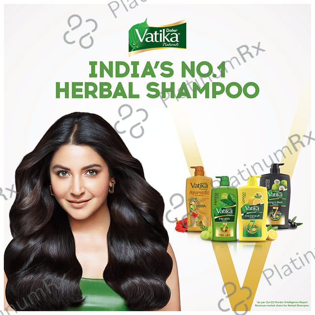 Dabur Vatika Naturals Henna & Amla Shampoo 180 ml