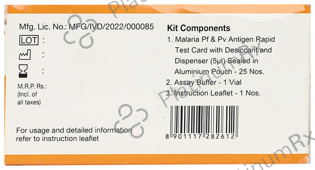 Ciptest Malaria Pf & Pv Antigen Rapid Test Card
