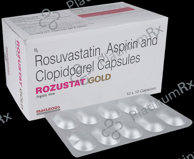 Rozustat Gold 10/75/75mg Capsule 10s