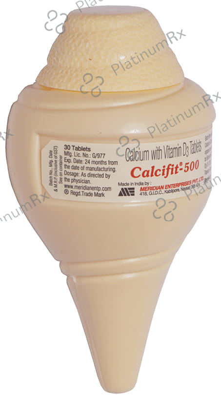 Calcifit 500mg Tablet 30s