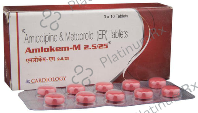 Amlokem M 2.5/25mg Tablet 10s