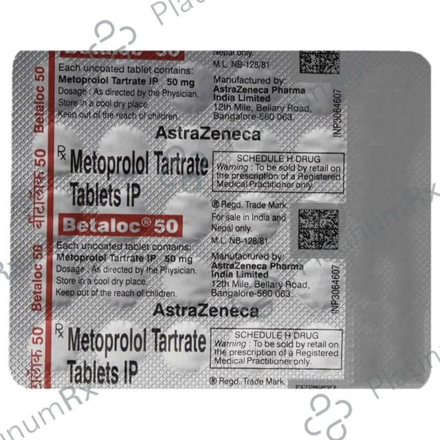 Betaloc 50mg Tablet 30s