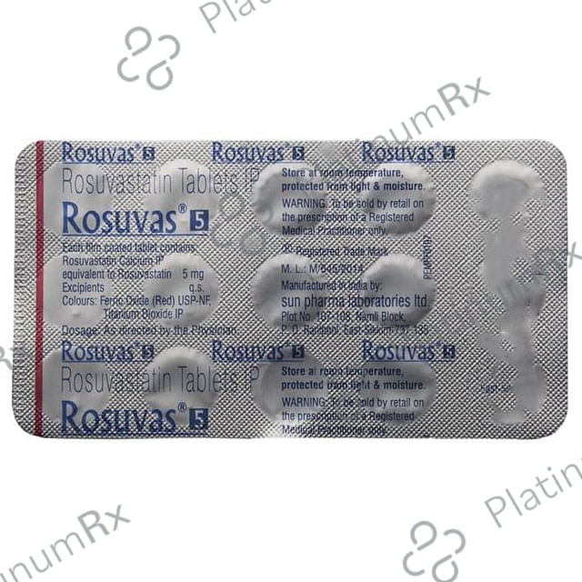 Rosuvas 5mg Tablet 15s