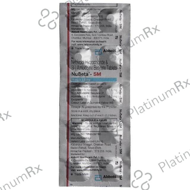 Nubeta SM 2.5/5mg Tablet 10s